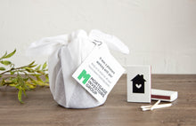 Cheesecloth Wrapped 9 oz. Candle w/Matchbox - MIG
