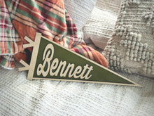 NAME PENNANT BANNER WALL SHAPE | Multiple Color and Personalization Options