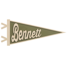 NAME PENNANT BANNER WALL SHAPE | Multiple Color and Personalization Options