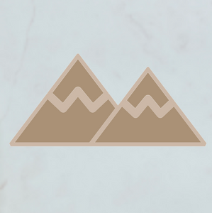 MOUNTAIN WALL SHAPE | Multiple Color Options