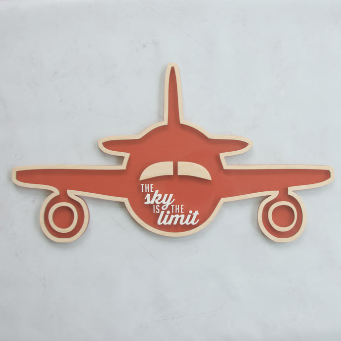 AIRPLANE WALL SHAPE | Multiple Color Options