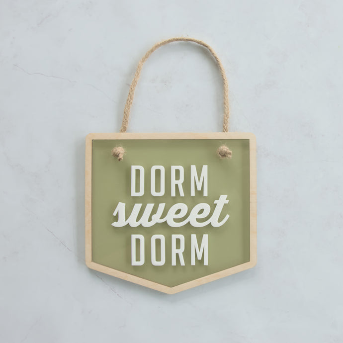 DORM SWEET DORM BANNER WALL SHAPE | Multiple Color Options