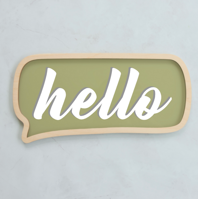 SPEECH BUBBLE WALL SHAPE | Multiple Color Options