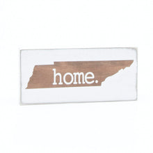 X-Small Wooden TN Home Sign Brown Stain