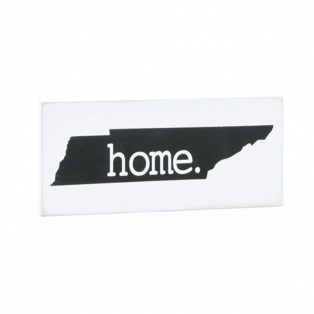 X-Small Wooden TN Home Sign Black