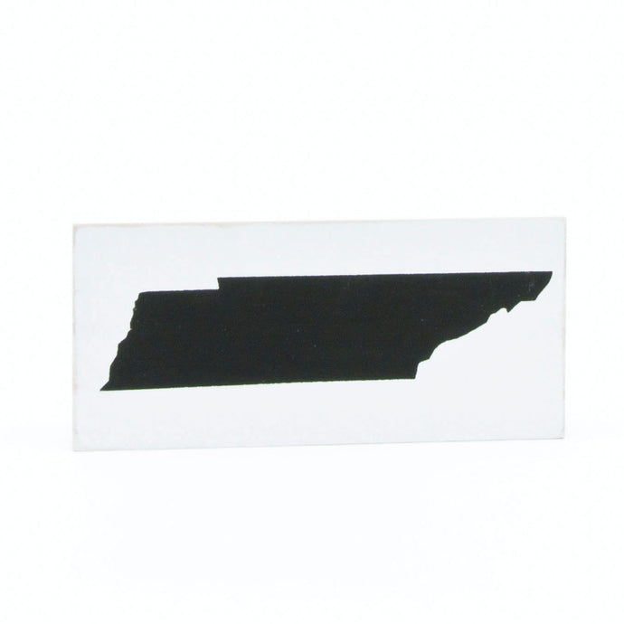 X-Small Wooden State of TN Sign Black