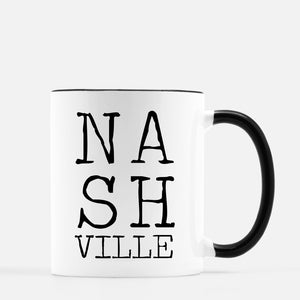 Letterblock Mug - Nashville