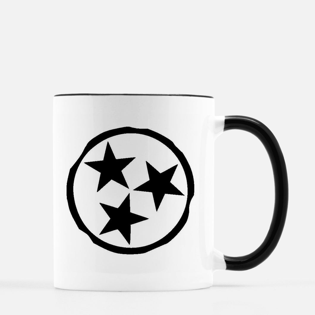 Letterblock Mug - Tennessee Tri-star