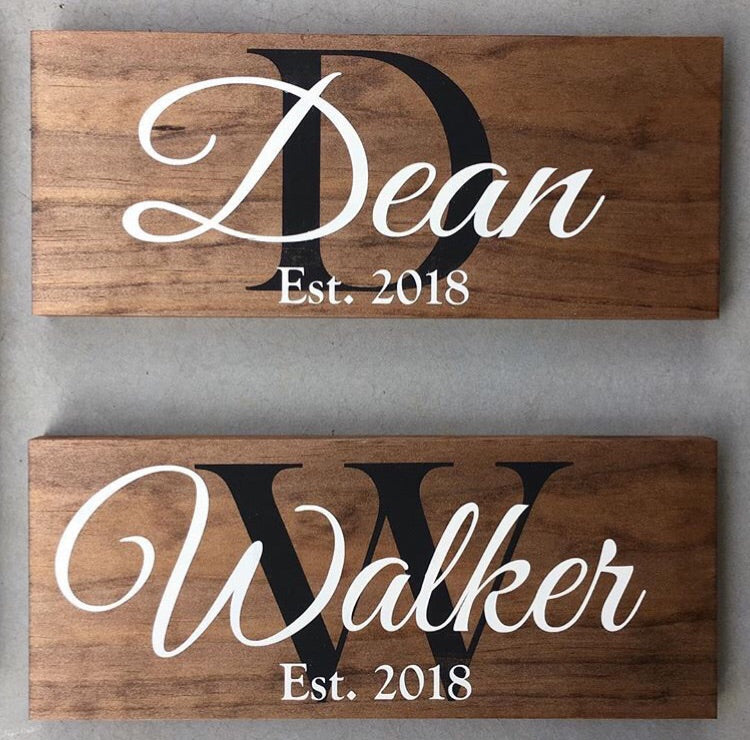  Customized Last Name Sign