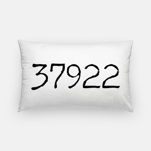 Lumbar Canvas Pillow - Zip Code