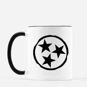 Letterblock Mug - Tennessee Tri-star